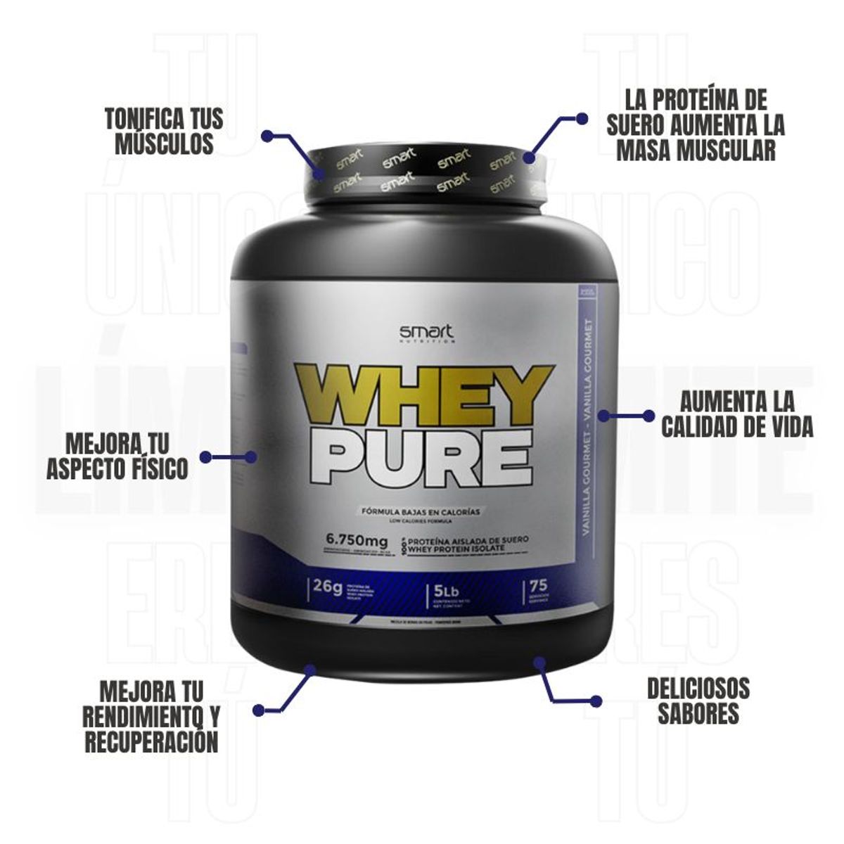 SMART NUTRITION - Whey Pure 5 Libras Vainilla