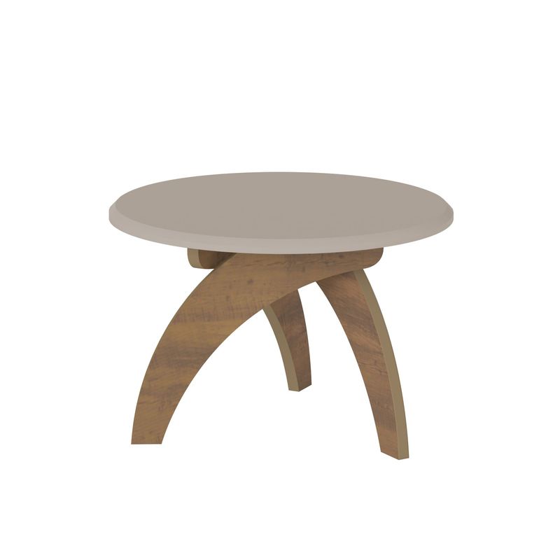 BERTOLINI - Mesa de centro jade  bertolini blanco con pino