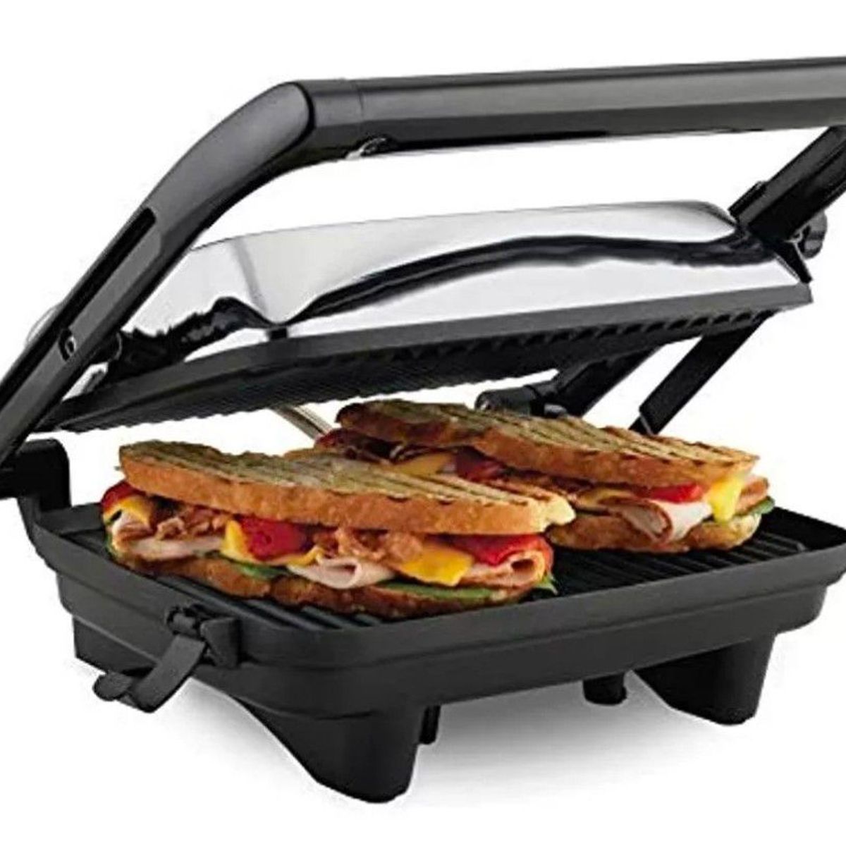 HAMILTON BEACH - Sanduchera Panini acero inoxidable Hamilton beach