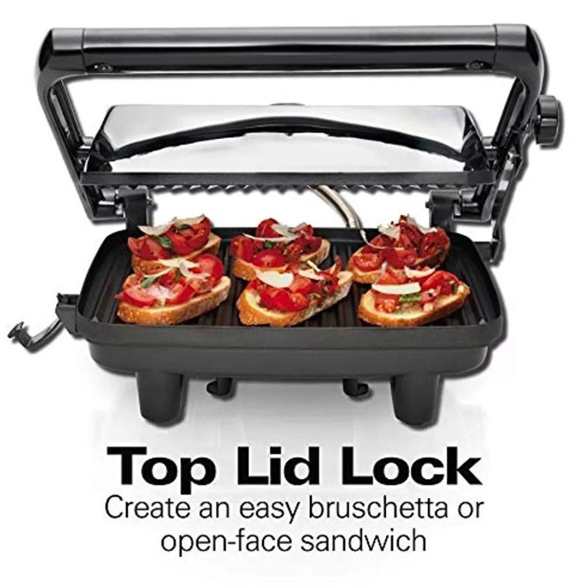 HAMILTON BEACH - Sanduchera Panini acero inoxidable Hamilton beach
