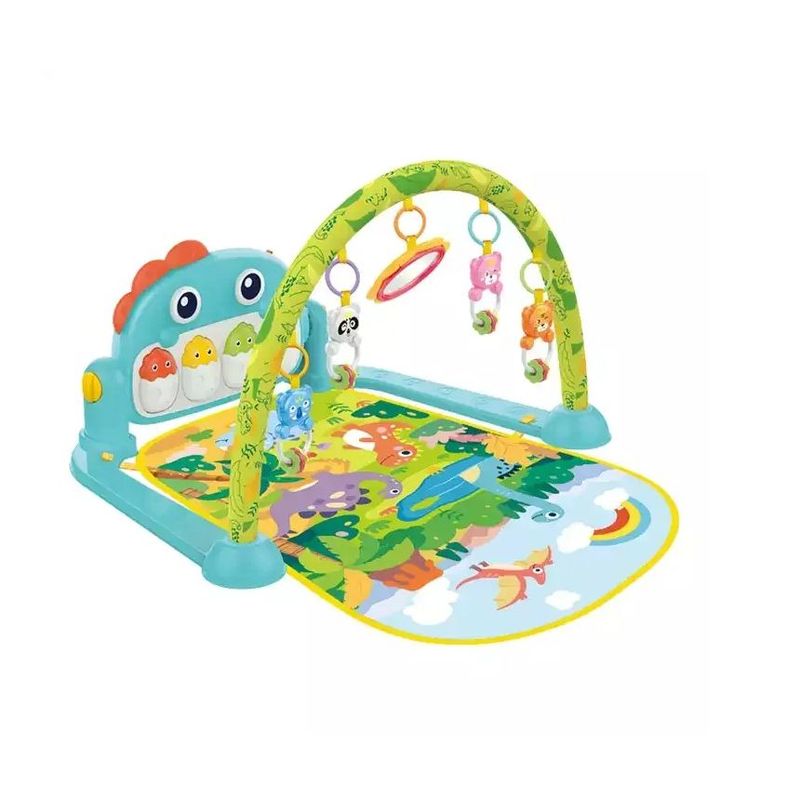 KIDSHOP - Gimnasio Piano Bebe Tapete Sonido Giratorio Dinosaurio Verde-