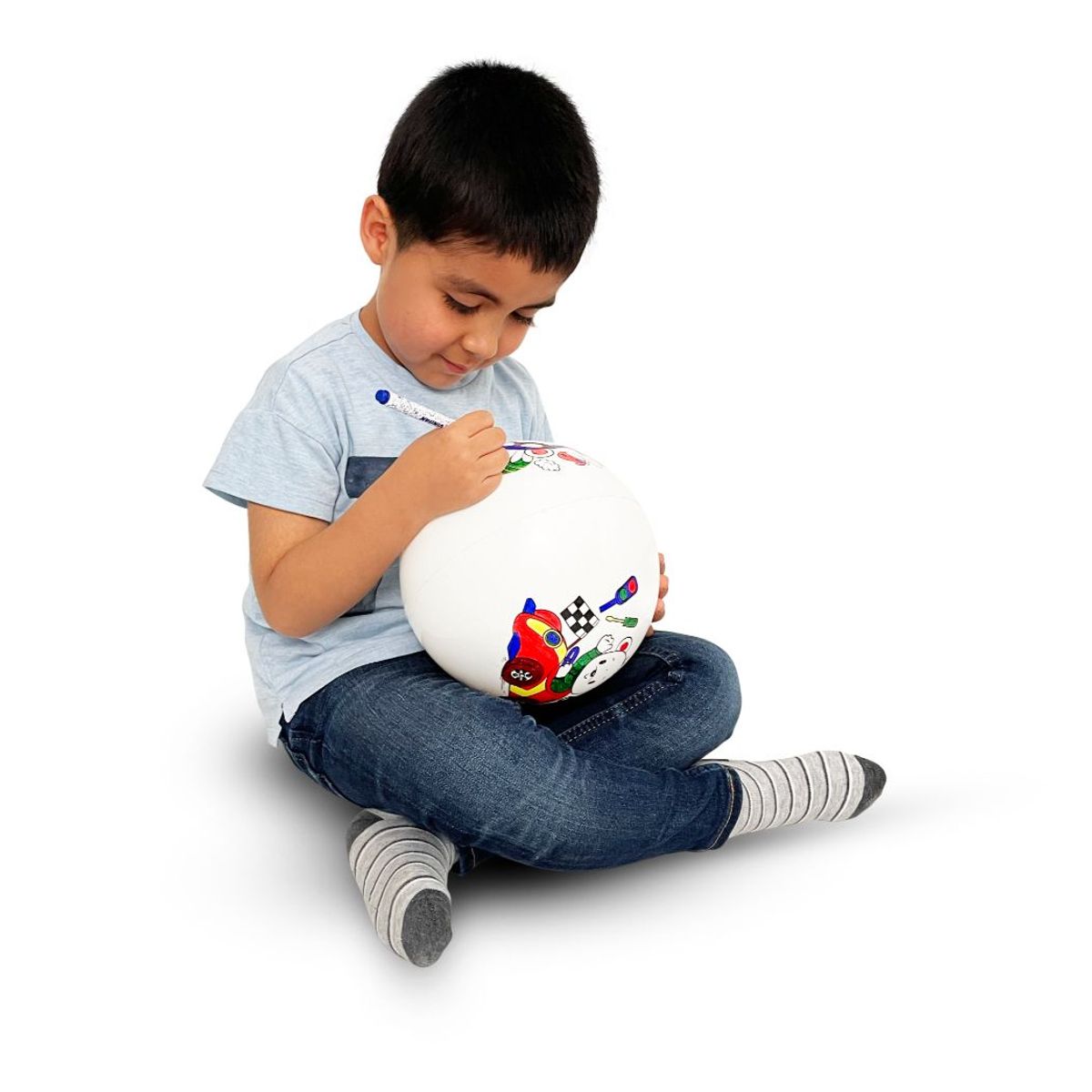 VINIBALL - Pelota Coloreable con MarcadoresVINIBALL Oso Paracaidas