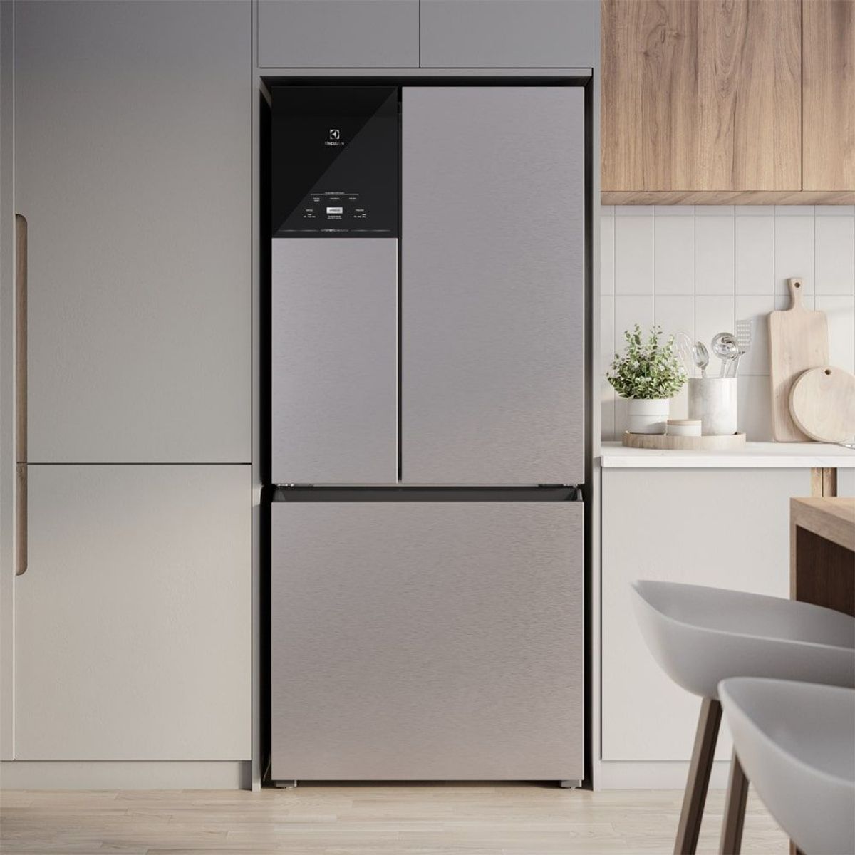 ELECTROLUX - Refrigerador Electrolux Multidoor NO Frost 590 L Inoxidable IM8S