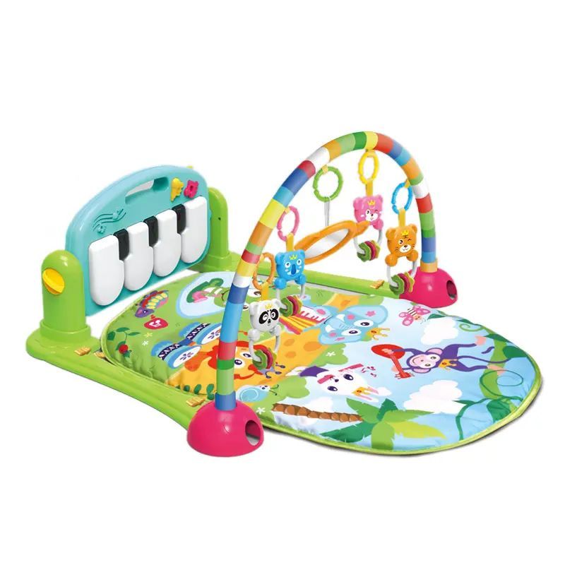KIDSHOP - Gimnasio Piano Giratorio Bebe Musical Tapete HE0641 Verde