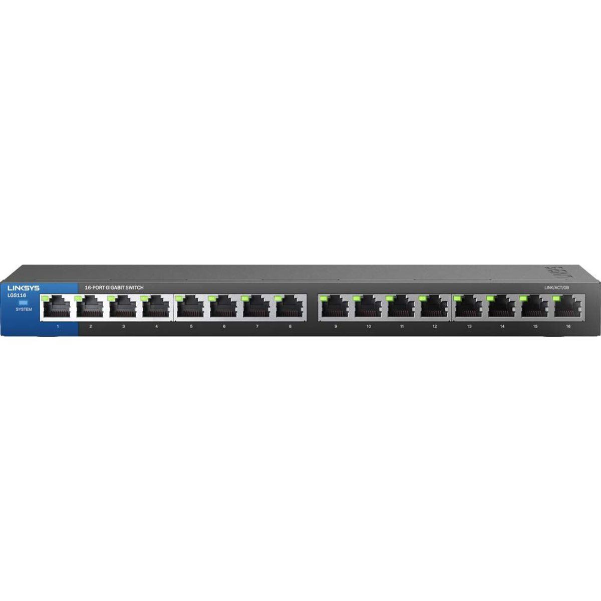 LINKSYS - Switch Linksys Lgs116 Gigabit 16 Puertos 10/100/1000 Mpbs