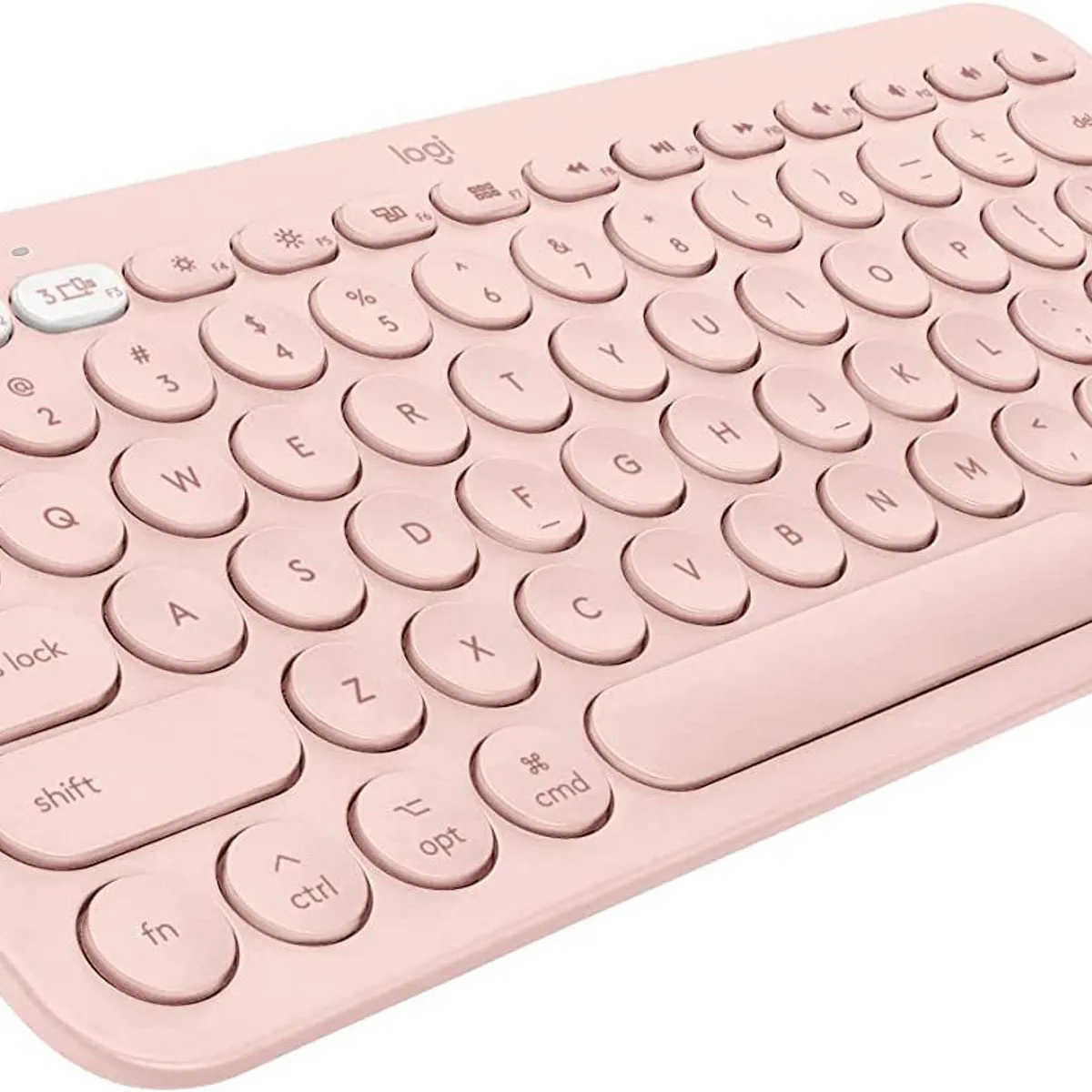 LOGITECH - Teclado Bluetooth Multi-dispositivos Logitech K380 Rosado 920-011785