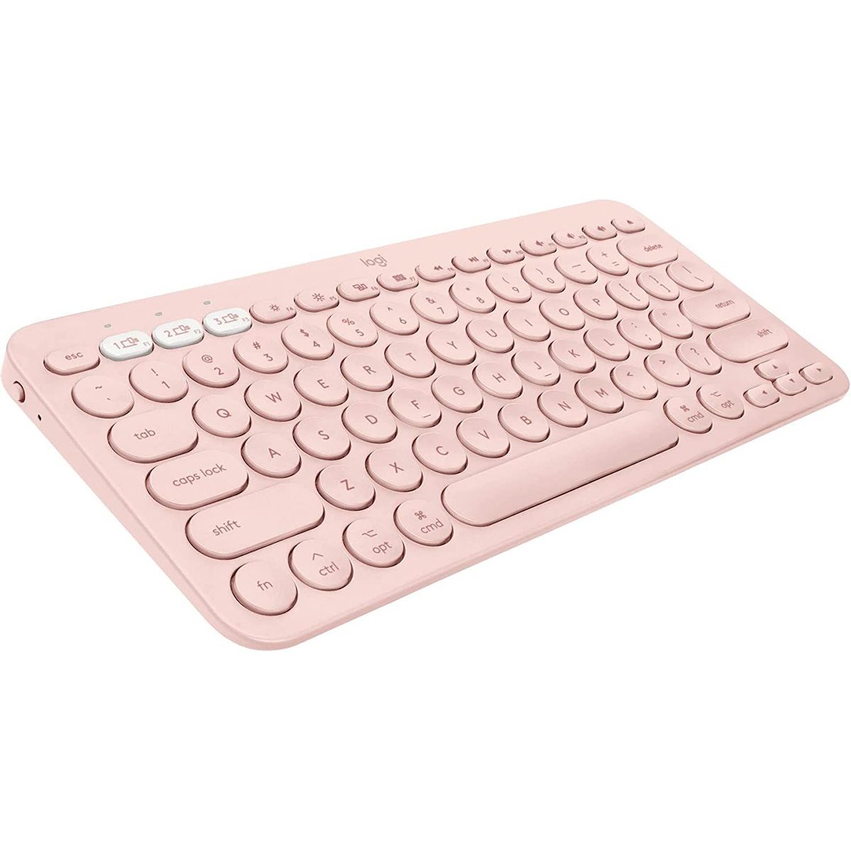 LOGITECH - Teclado Bluetooth Multi-dispositivos Logitech K380 Rosado 920-011785