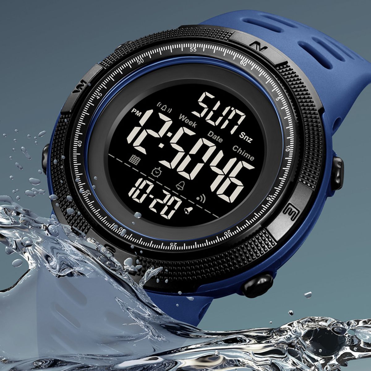 SKMEI - RELOJ DEPORTIVO SKMEI 2070 MULTIFUNCIONES SUMERGIBLE AZUL