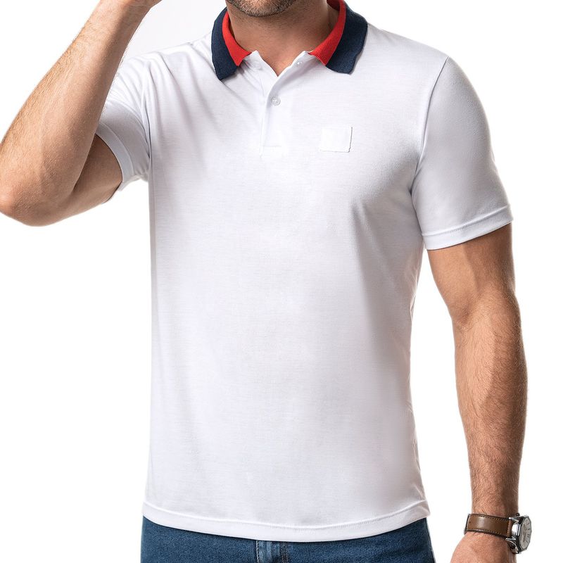 CROYDON - Camiseta Polo Felipe Blanco para Hombre Croydon