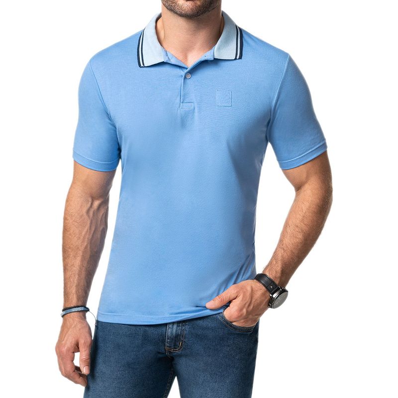 CROYDON - Camiseta Polo Felipe Azul para Hombre Croydon