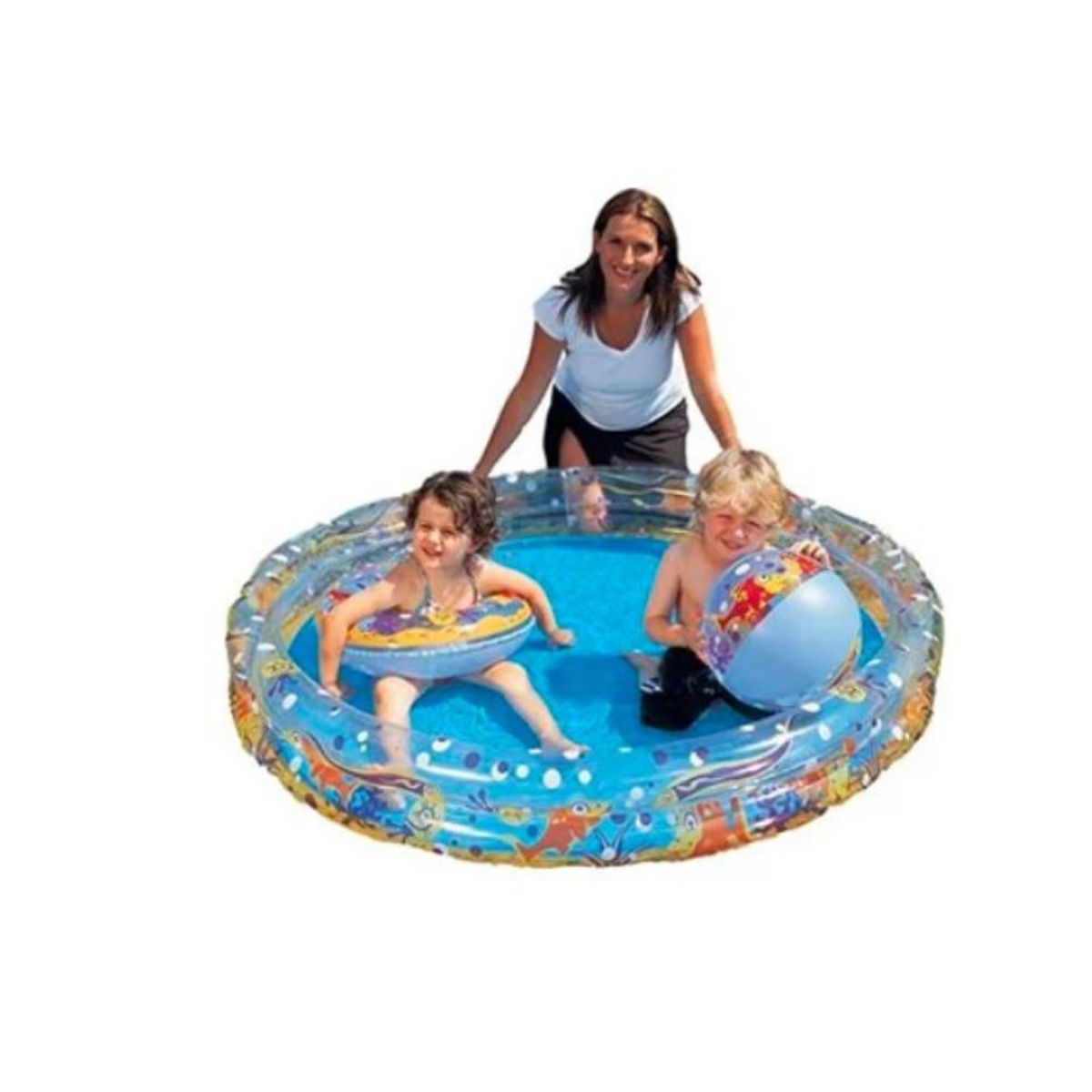 ECOLOGY - Piscina Inflable Niños Niñas Redonda Ecology 147cm X 25cm
