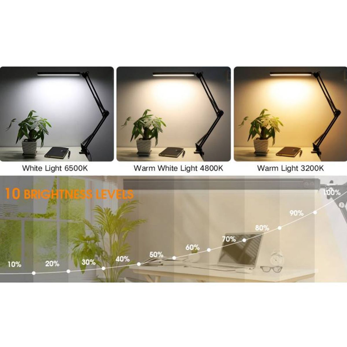 ONE PIXEL - Lampara Led De Escritorio Moderna Para Mesa Noche