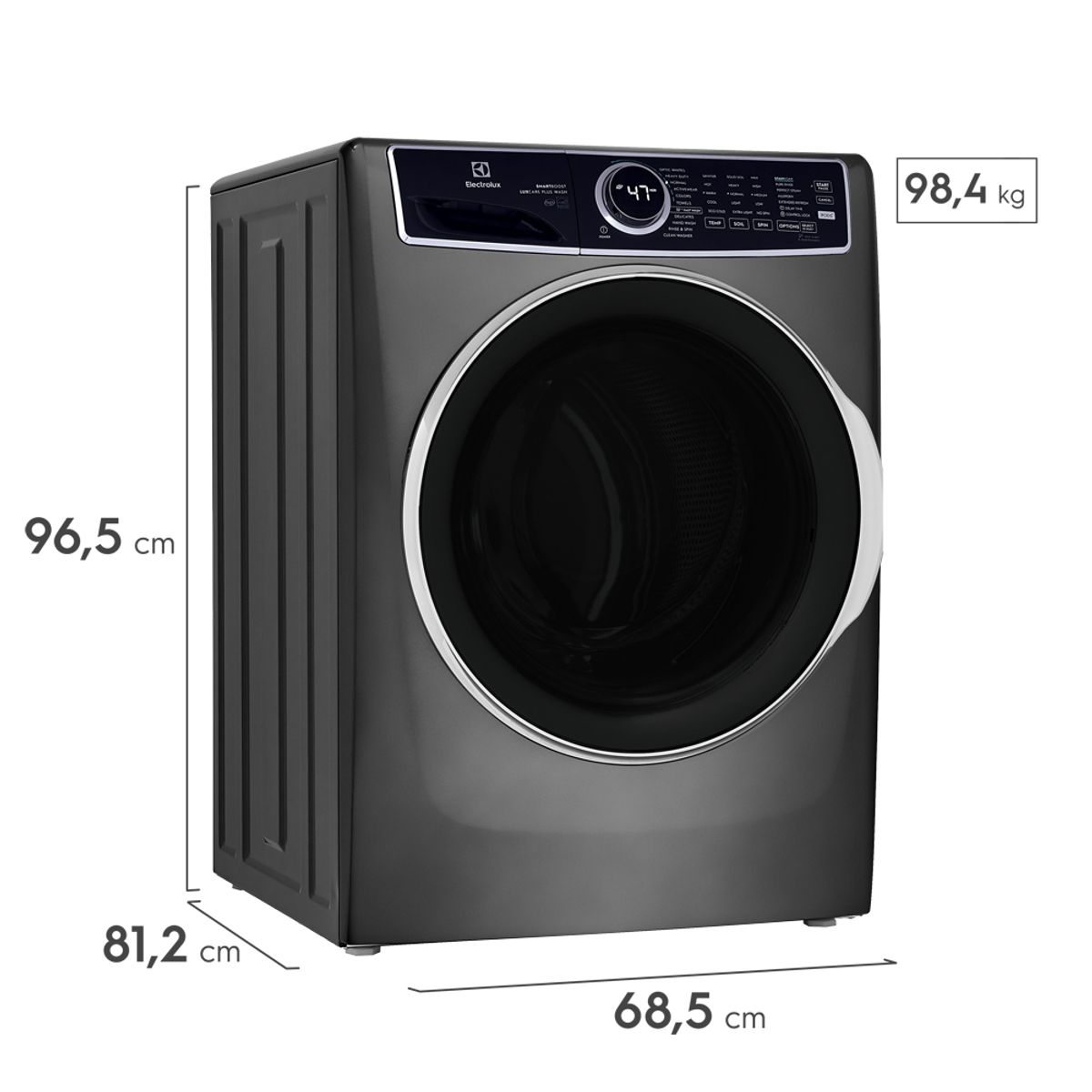 ELECTROLUX - Lavadora Electrolux carga frontal 21Kg inverter gris ELFW7637AT