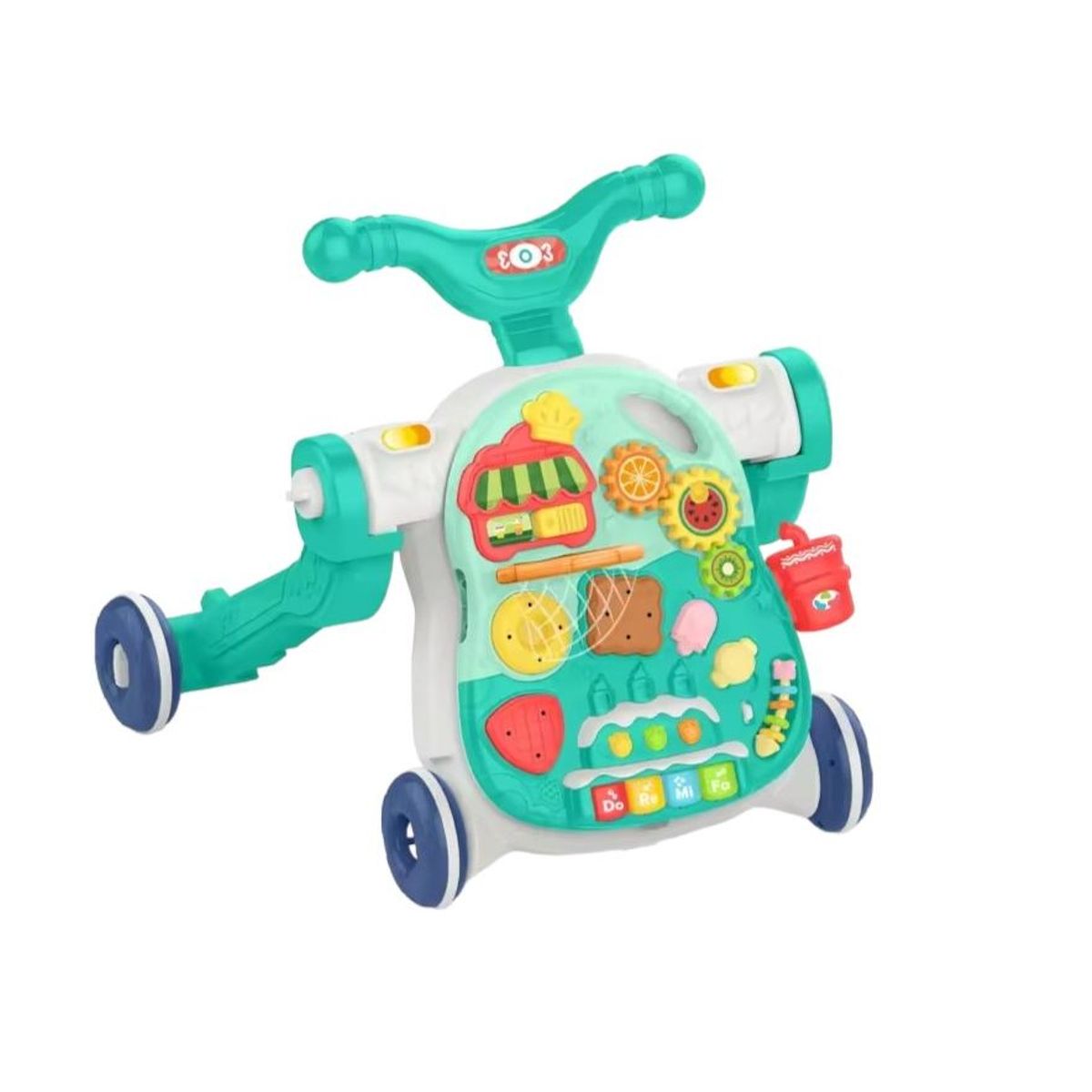 KIDSHOP - Andadera Caminador Bebe Pasos Musical Y Tablero HE0521 Verde