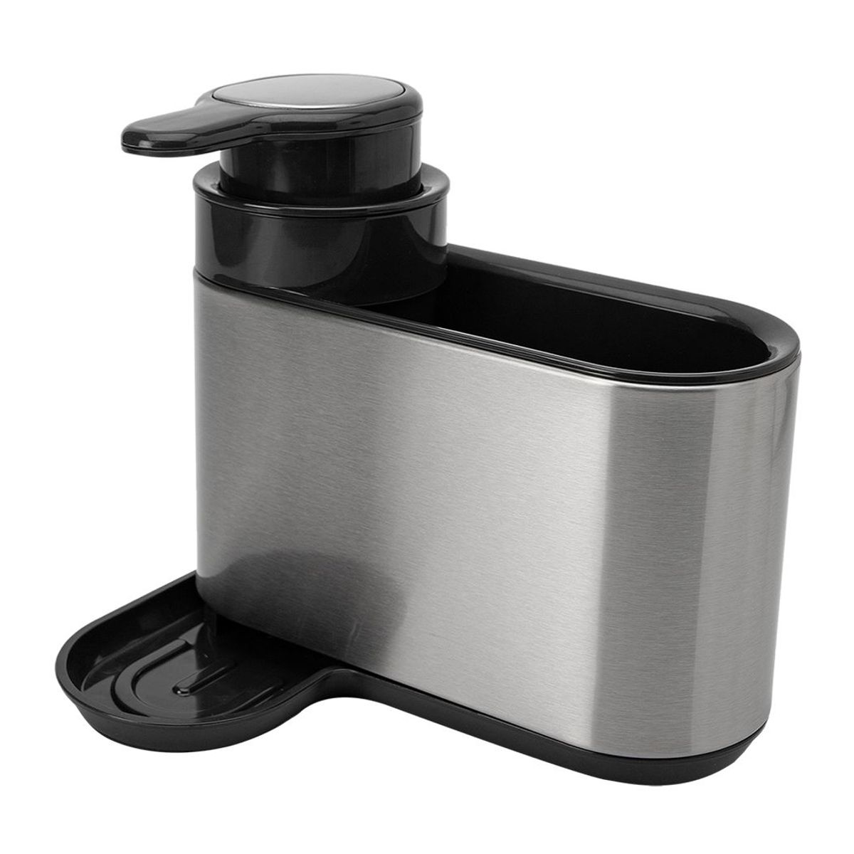 ESSENZA - Dispensador de Jabon Liquido y Organizador lavaplatos Acero Inoxidable