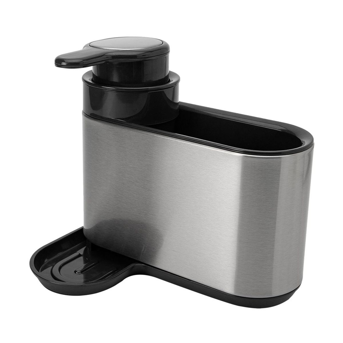 ESSENZA - Dispensador de Jabon Liquido y Organizador lavaplatos Acero Inoxidable