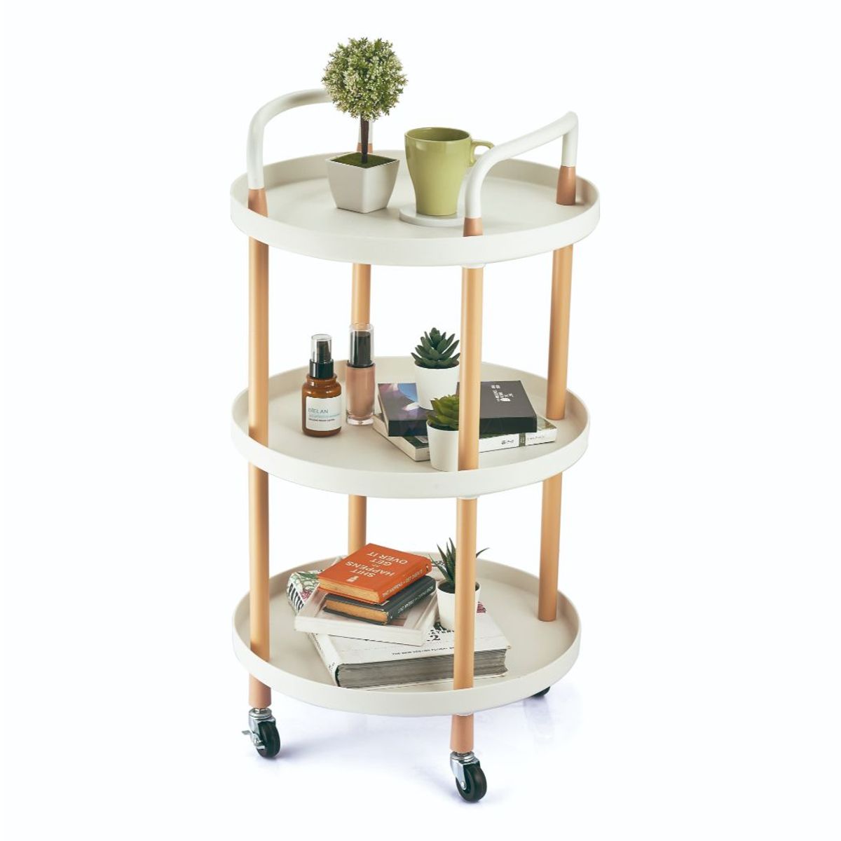 ESSENZA - Mueble Movil Multiusos 3 Niveles