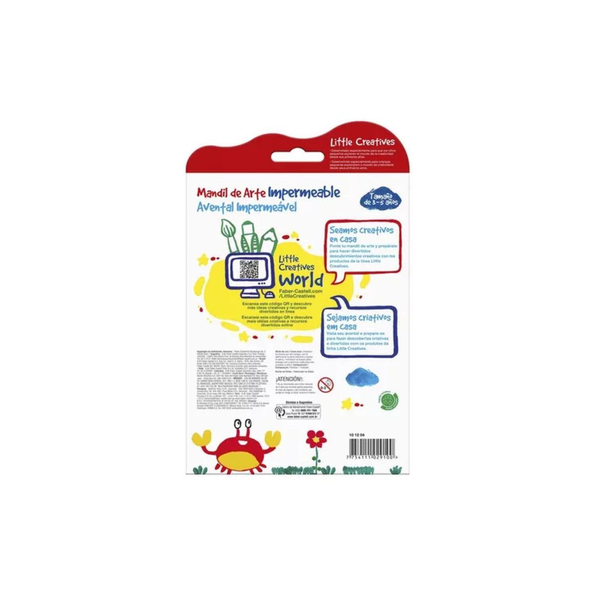 FABER CASTELL - Delantal Infantil Impermeable Faber Castell