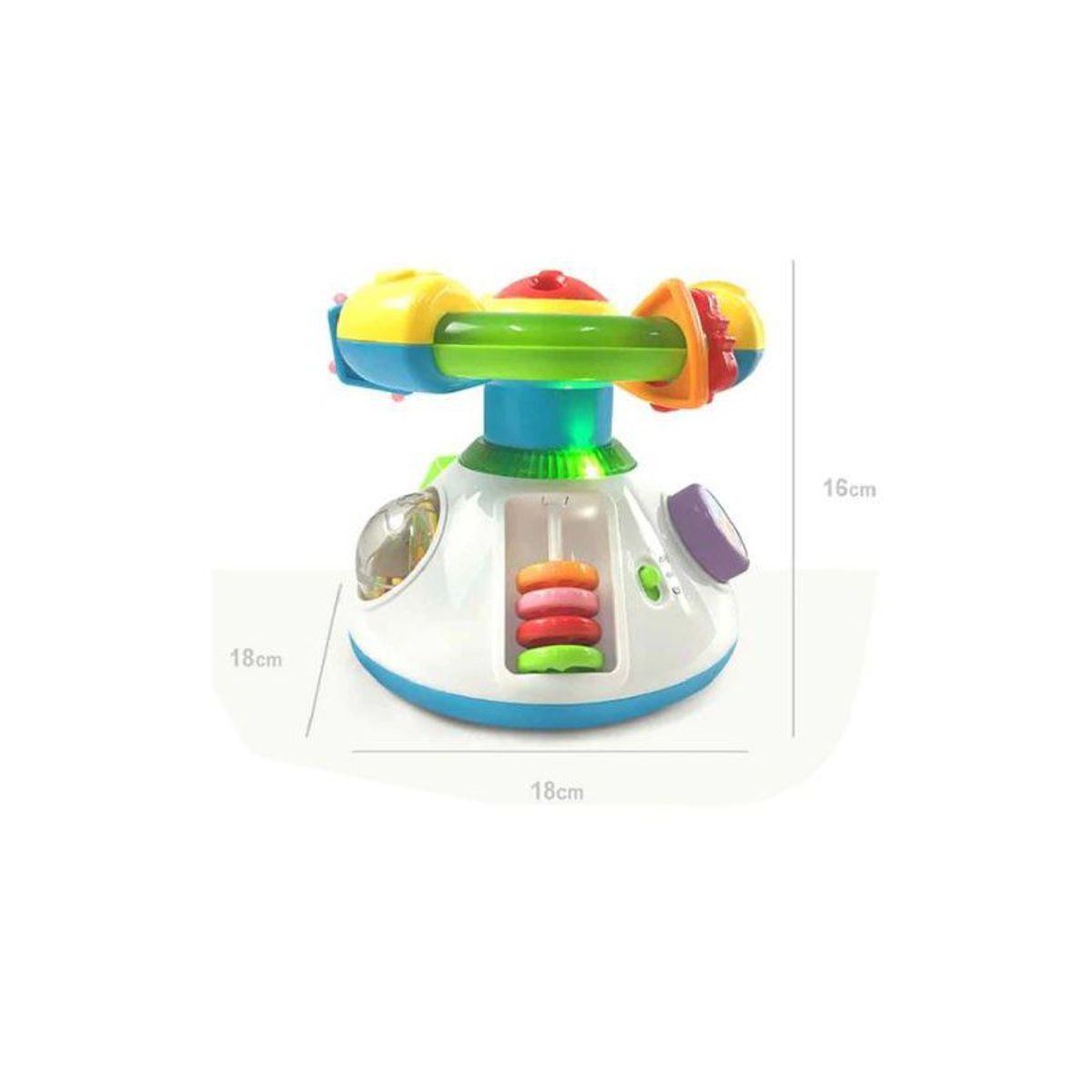 AMERICO SHOP - Juguete volante interactivo bebe luces sonido y proyector