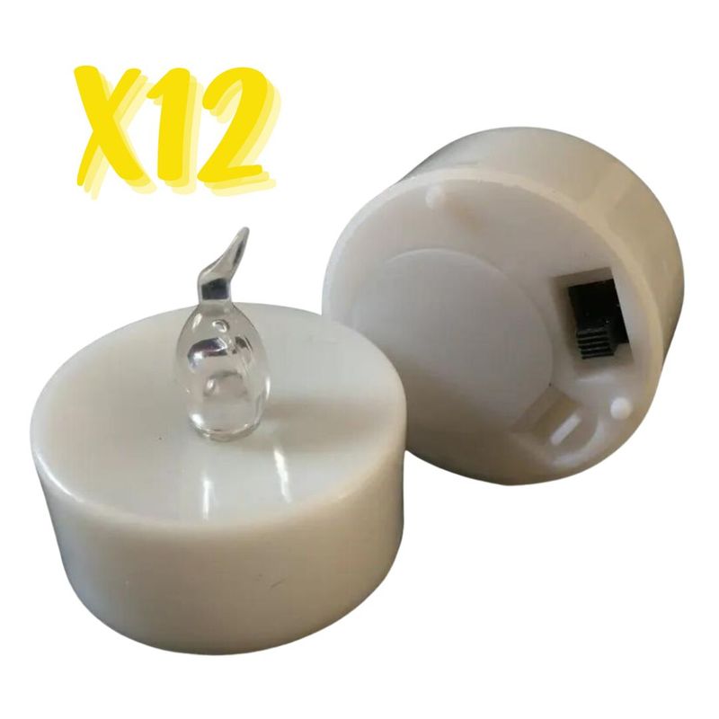 GENERICO - Vela Luz Led Decorativa X12