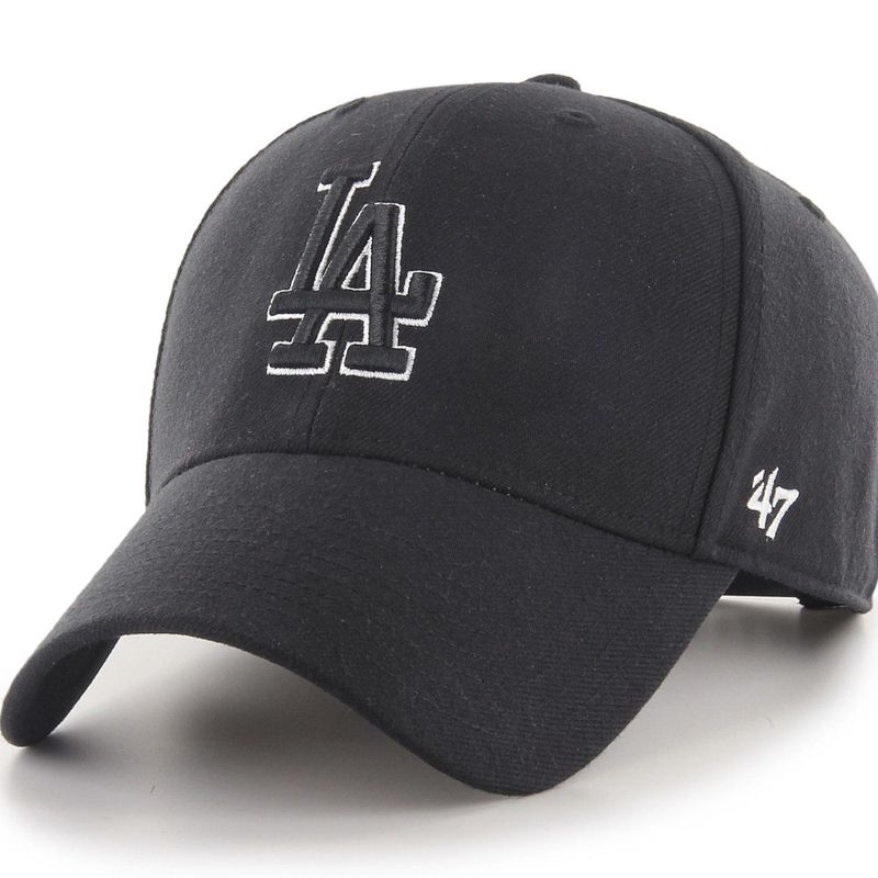 GOORIN BROS - Gorra 47 MVP LA  Black/Black- Cierre snapback.