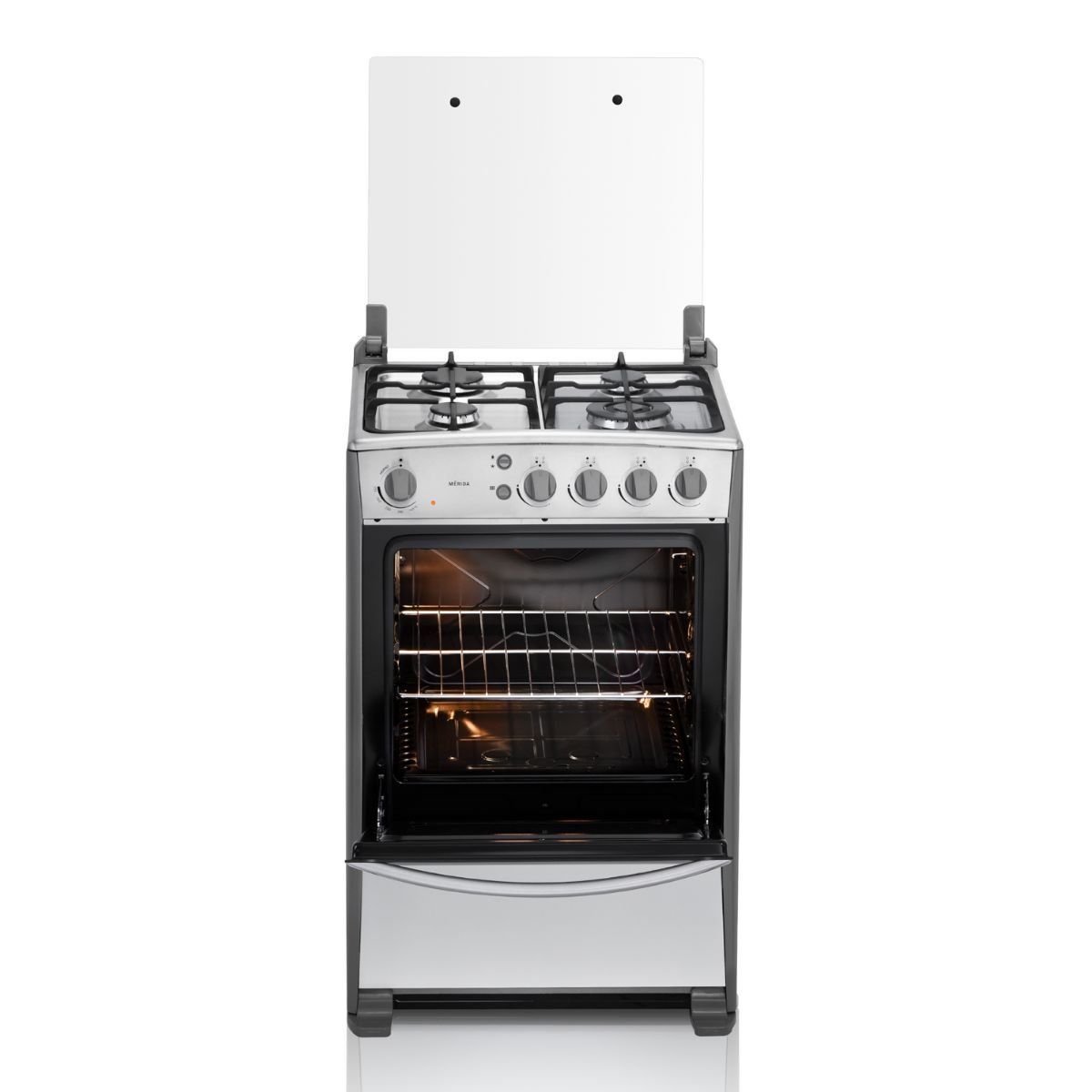 INDURAMA - Estufa De Piso Indurama MERIDA con Horno Cromada 4 puestos