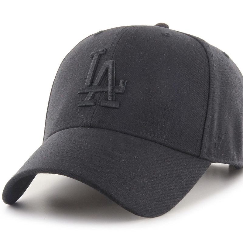 GOORIN BROS - Gorra 47 MVP LA  Black/Black- Cierre snapback.