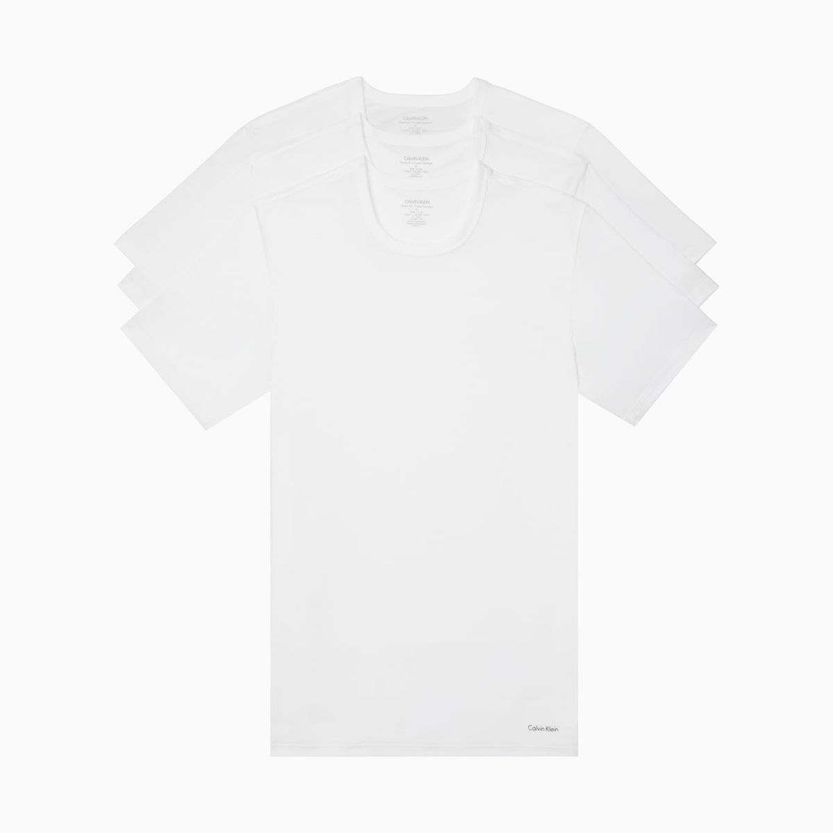 CALVIN KLEIN - Paquete De 3 Camisetas Blancas Slim Calvin Klein