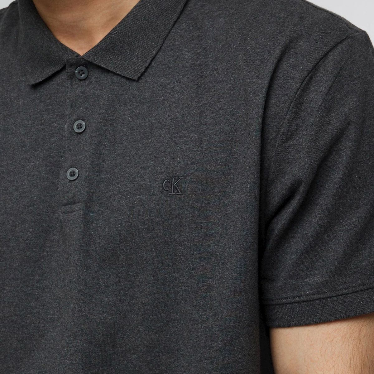 CALVIN KLEIN - Polo De Algodón Hombre Negro