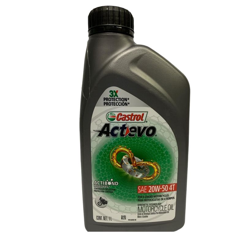 CASTROL - LUBRICANTE CASTROL ACTEVO 20W50 MOTOS 4 TIEMPOS