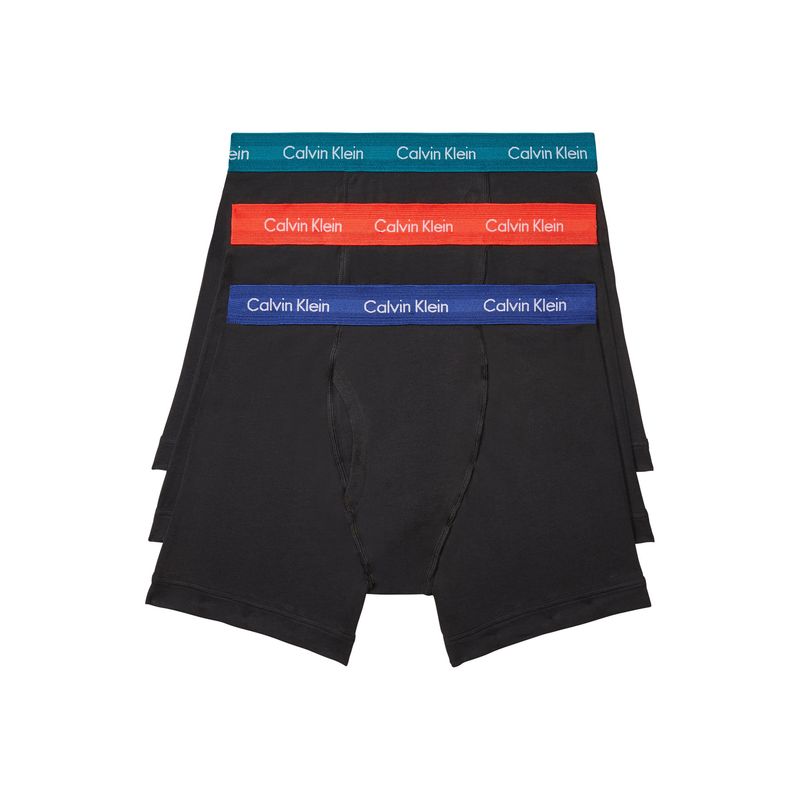 CALVIN KLEIN - Pack De 3 Bóxers De Tiro Bajo  Cotton Stretch Negro Calvin Klein