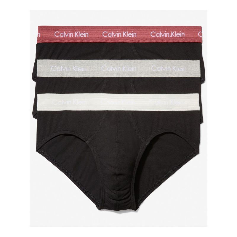 CALVIN KLEIN - 3 Pack De Calzoncillos Negros En Algodón Calvin Klein