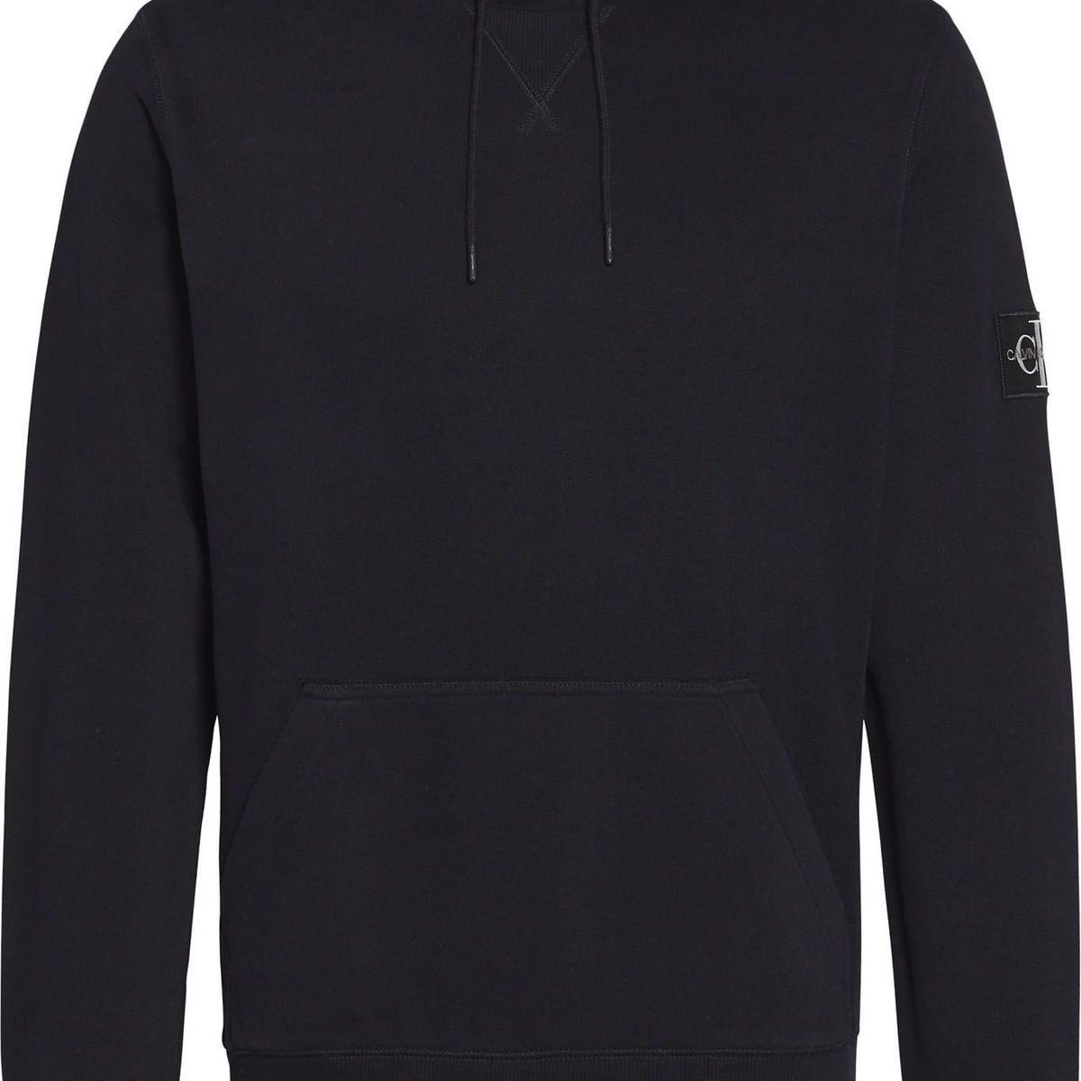 CALVIN KLEIN - Sudadera De Algodón Orgánico Con Capucha Negro Calvin Klein