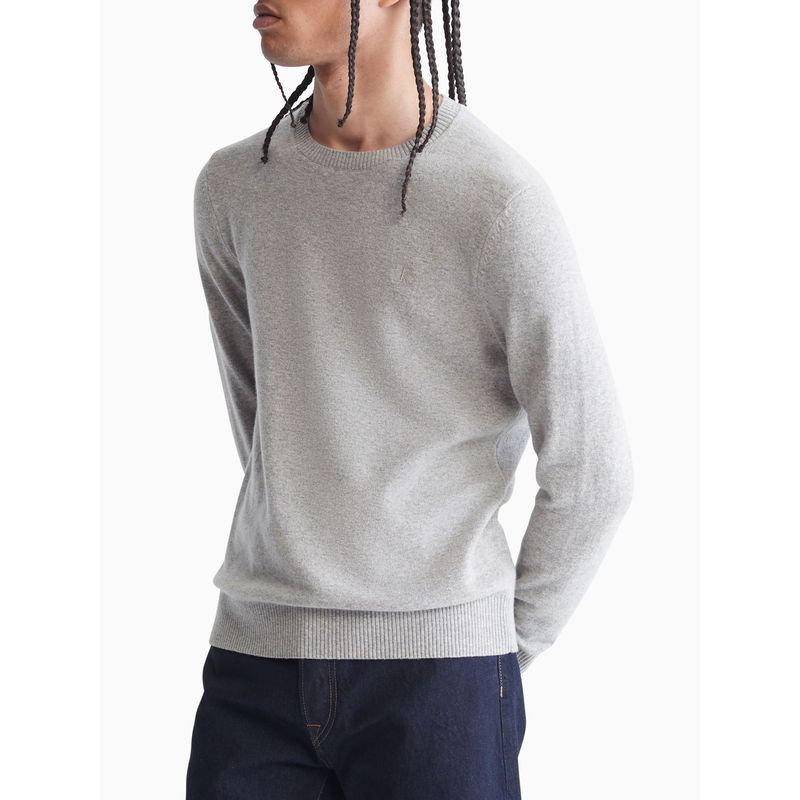 CALVIN KLEIN - Saco Manga Larga Con Logo Gris Calvin Klein