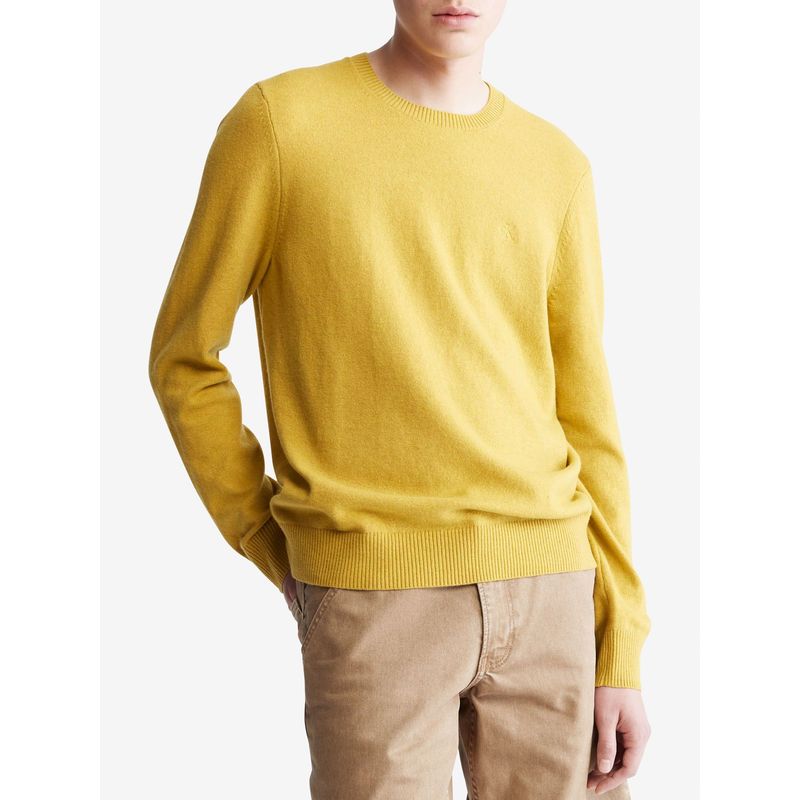CALVIN KLEIN - Saco Manga Larga Con Logo Amarillo Calvin Klein