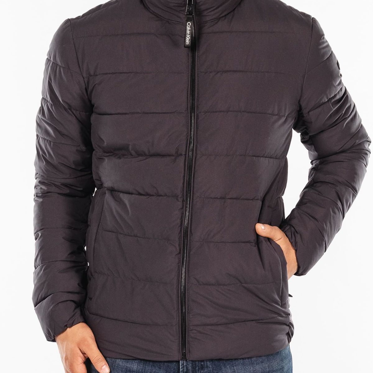 CALVIN KLEIN - Chaqueta Manga Larga Con Cierre De Cremallera Hombre Gris