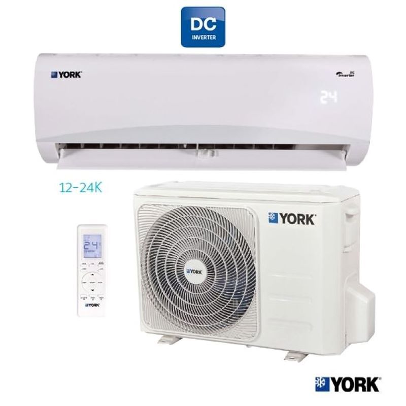 YORK - Aire Acondicionado Minisplit York 18.000 btu 220V Inverter Seer 16