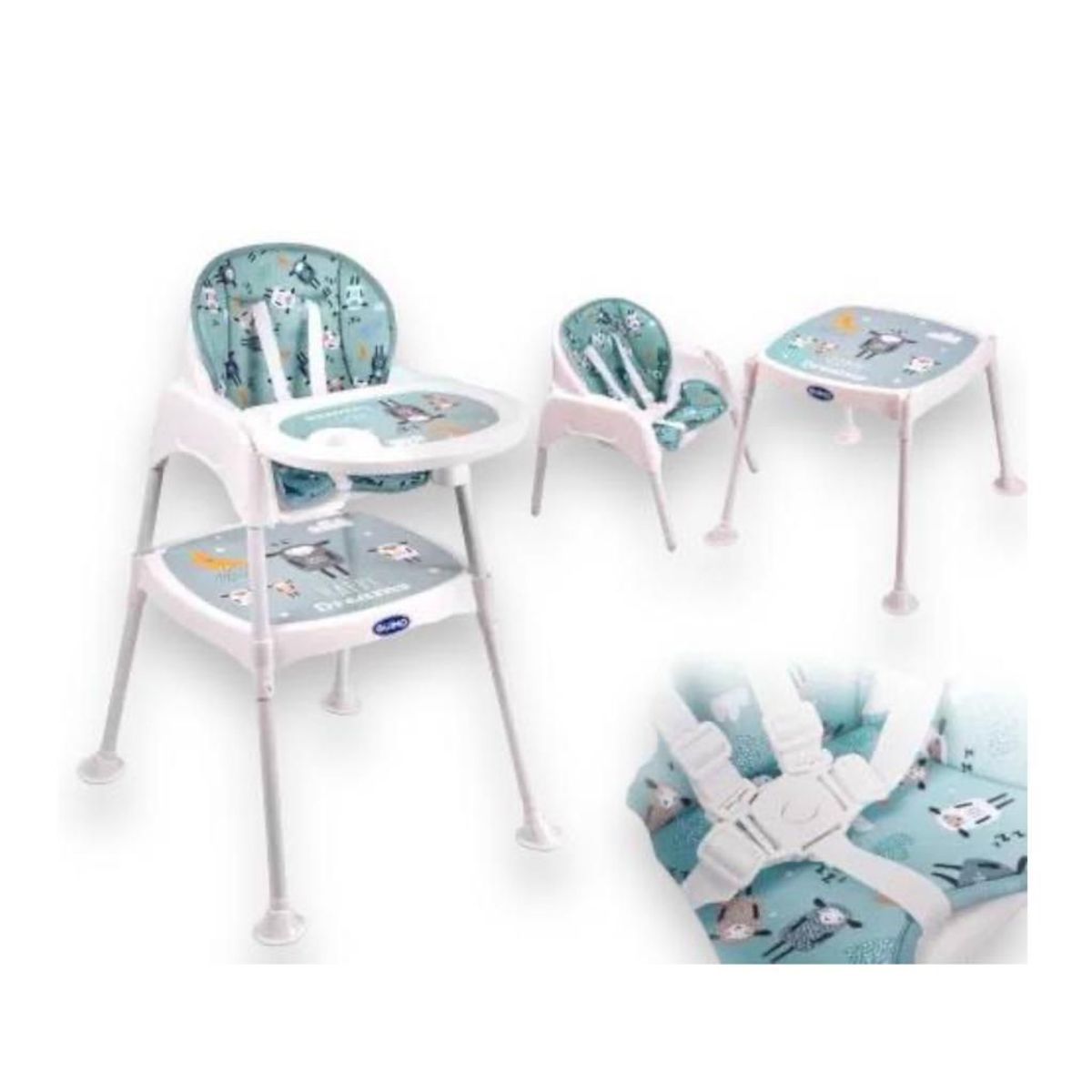 BEBESUNITA - Silla de comer comedor Escritorio  3 en 1 REF 108