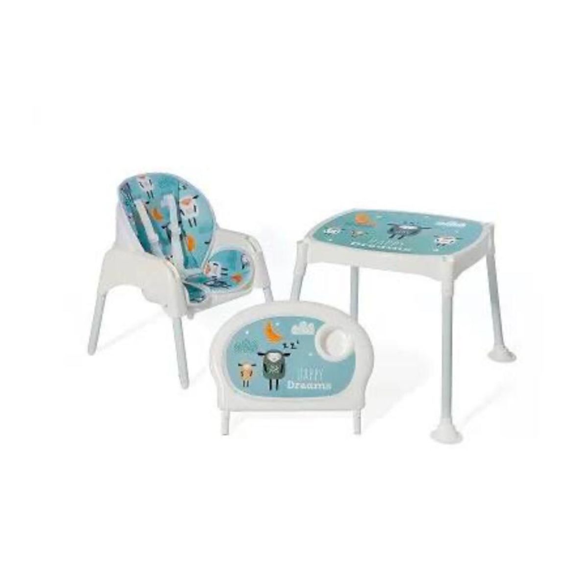 BEBESUNITA - Silla de comer comedor Escritorio  3 en 1 REF 108
