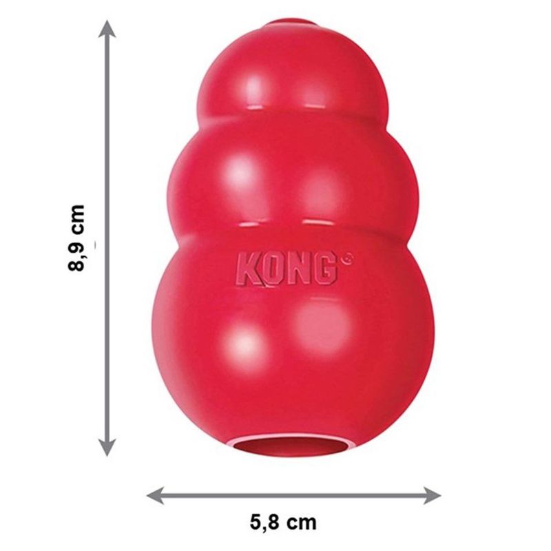 KONG - Kong Classic Portapasabocas Caucho Para Perro Raza Mediana