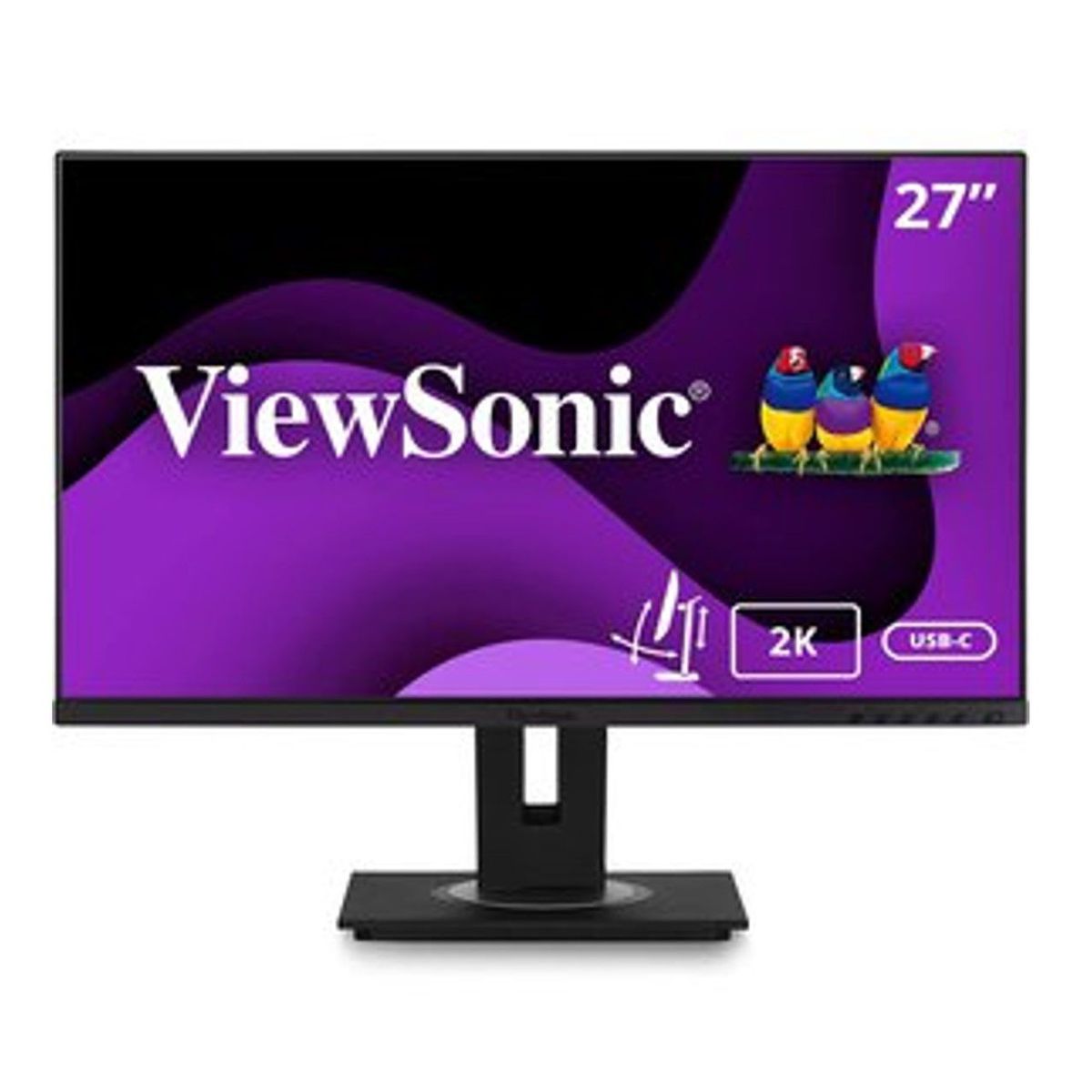 VIEWSONIC - Monitor Viewsonic Vg2756-2k Ips 1440 Ergonómico 27 con usb a c