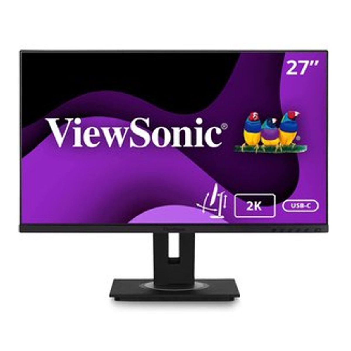VIEWSONIC - Monitor Viewsonic Vg2756-2k Ips 1440 Ergonómico 27 con usb a c