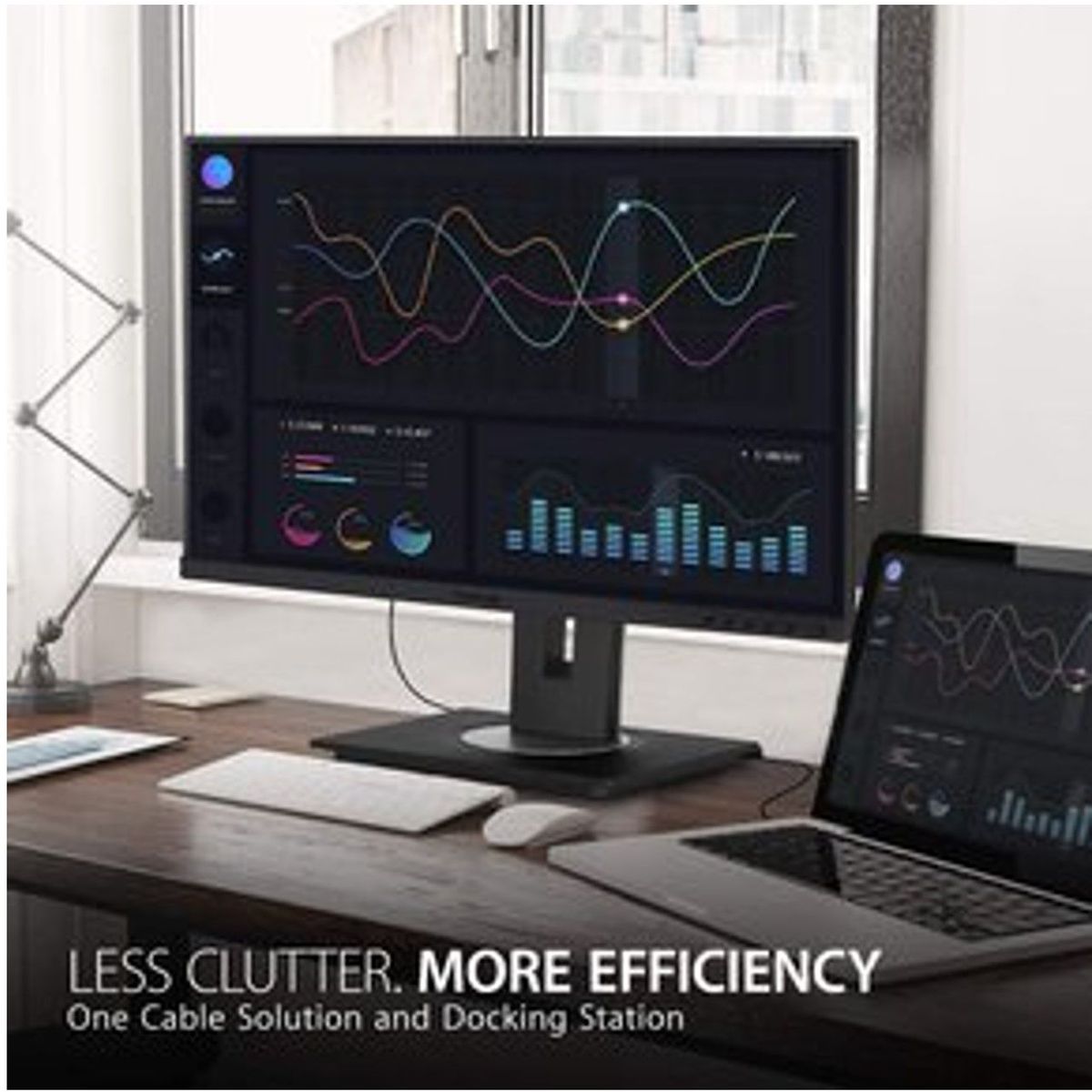 VIEWSONIC - Monitor Viewsonic Vg2756-2k Ips 1440 Ergonómico 27 con usb a c