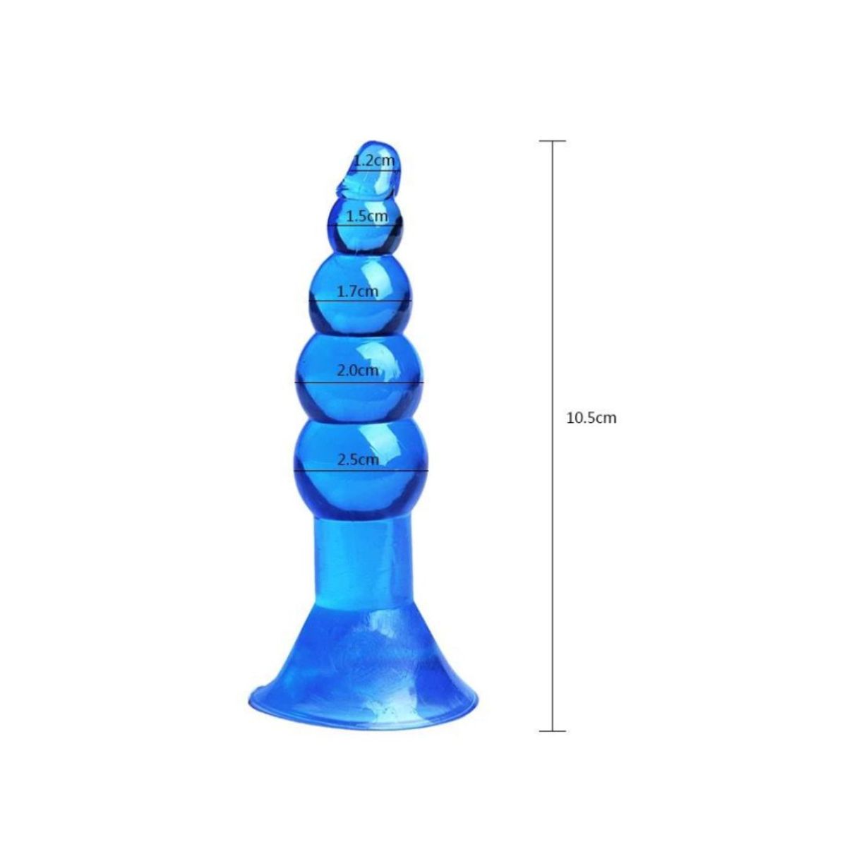 GENERICO - Plug anal silicona Acostumbrador Azul Noah