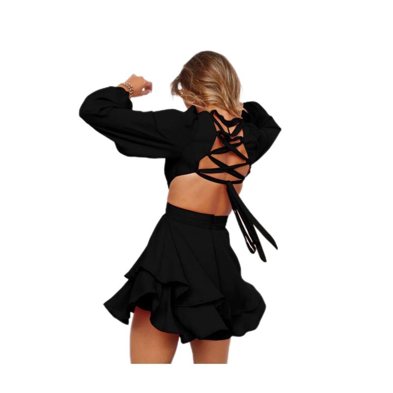 BAPU - Vestido corto con mangas
