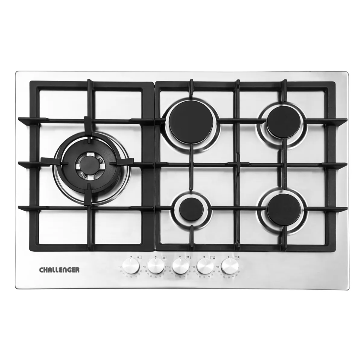 CHALLENGER - Estufa de empotrar Challenger acero 5 puestos SV 6875 EI