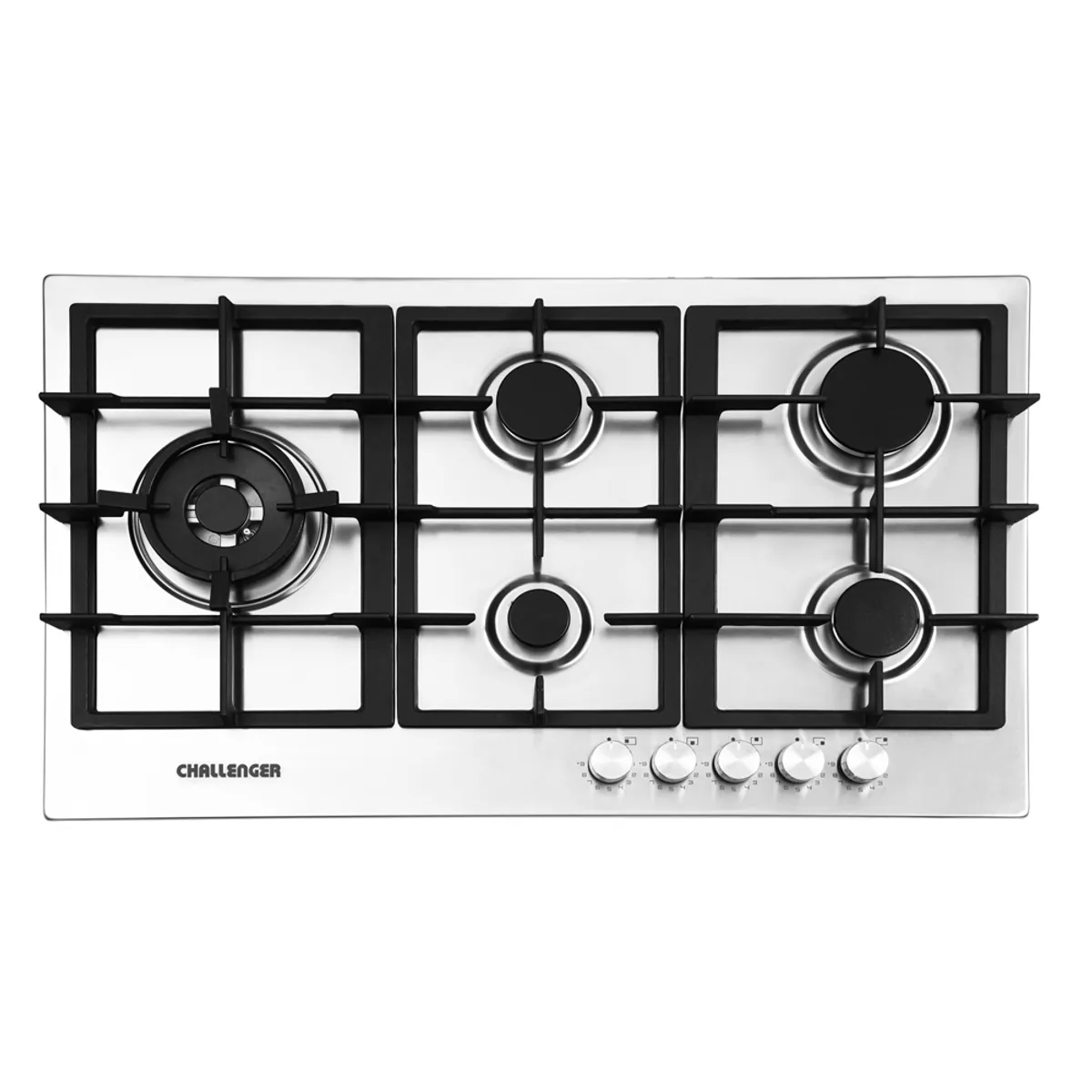 CHALLENGER - Estufa de empotrar Challenger acero 5 puestos SV 6886 EI