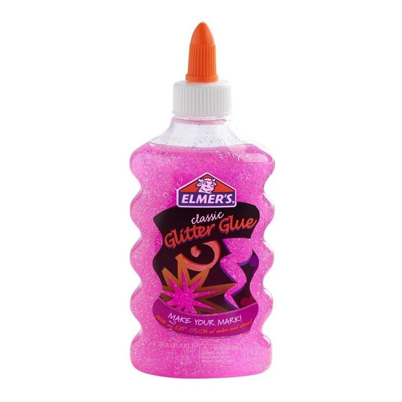 ELMERS - Pegamento Escarchado Para Hacer Slime Elmers 177ml Rosa