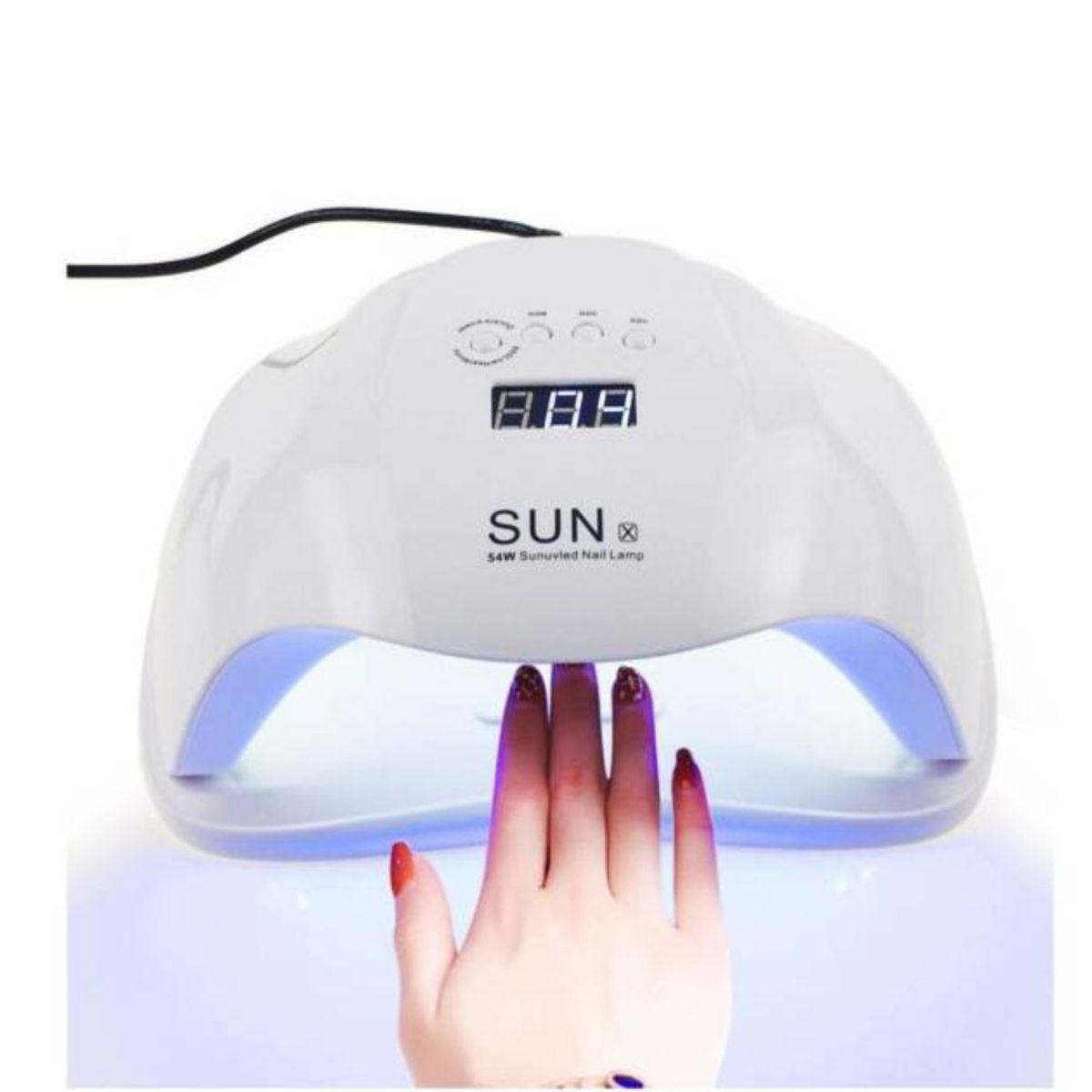 GENERICO - Lampara Led Uv De Uñas Profesional Secado Rápido 54 Watts