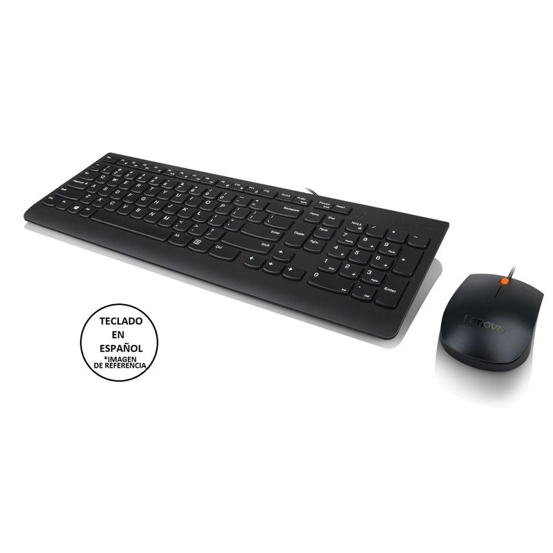 LENOVO - Combo Teclado Y Mouse Lenovo 300 Cable Usb Español Original